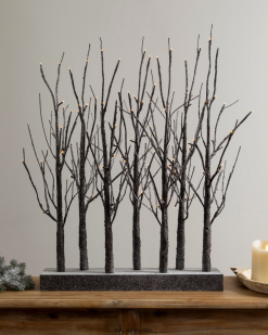 Balsam Hill beleuchteter schneebedeckter Astbaumhain ZHVJF347 Dekoration