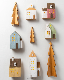 Balsam Hill Beleuchtetes Bauernhaus aus Holz ZHVJF216 Dekoration