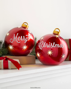 Balsam Hill beleuchtetes Tischdekorationsset für frohe Weihnachten ZHVJF204 Dekoration