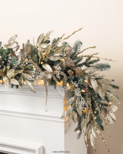 Balsam Hill Champagner und Kristalllaub ZHVJF66 Dekoration