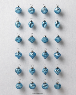 Balsam Hill Essentials Mini-Ornament-Set aus Quecksilberglas ZHVJF243 Dekoration