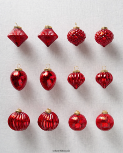 Balsam Hill Essentials-Ornamentset aus Quecksilberglas ZHVJF237 Dekoration