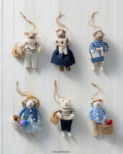 Balsam Hill Festliche Freunde Filzornament-Set ZHVJF225 Dekoration