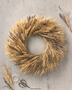 Balsam Hill Getrocknetes Weizen- und Lavendelfeldlaub ZHVJF445 Dekoration