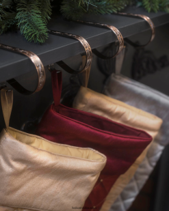 Balsam Hill Originaler Mantelclip-Strumpfhalter, 4er-Set ZHVJF184 Dekoration