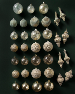 Balsam Hill Ornamentset aus brüniertem Metall ZHVJF188 Dekoration