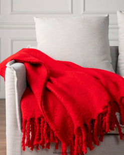 Balsam Hill Überwurf aus Kunstmohair ZHVJF261 Dekoration