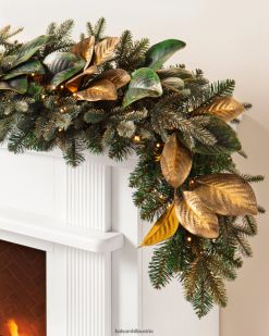 Balsam Hill vergoldetes Magnolienblatt ZHVJF146 Dekoration