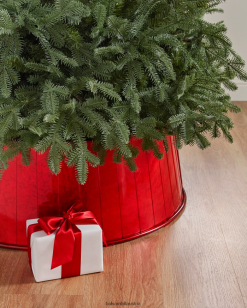 Balsam Hill weihnachtlicher roter Baumkragen ZHVJF315 Dekoration