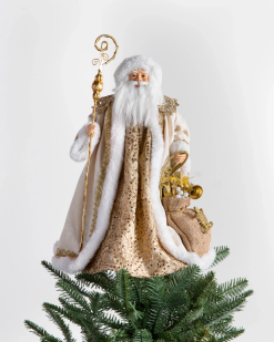 Balsam Hill Weihnachtsmann-Baumspitze ZHVJF355 Dekoration