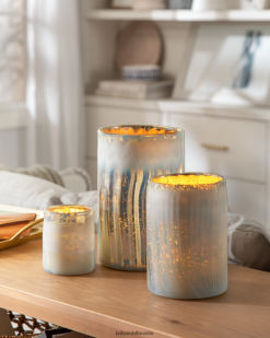 Balsam Hill Winterfrost, Quecksilberglas-Hurrikane ZHVJF399 Geschenk